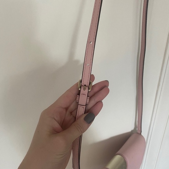 NWOT Kate Spade Pink with Gold Stripe Cross Body - Picture 5 of 5
